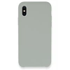 Mey İthalat®  iPhone XS Max Kılıf Lansman Legant Silikon - Açık Gri