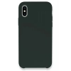 Mey İthalat®  iPhone XS Max Kılıf Lansman Legant Silikon - Koyu Yeşil