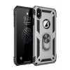 Mey İthalat®  iPhone XS Max Kılıf Sofya Yüzüklü Silikon Kapak - Gümüş