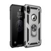 Mey İthalat®  iPhone XS Max Kılıf Sofya Yüzüklü Silikon Kapak - Gümüş