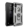 Mey İthalat®  iPhone XS Max Kılıf Sofya Yüzüklü Silikon Kapak - Gümüş