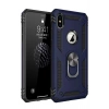 Mey İthalat®  iPhone XS Max Kılıf Sofya Yüzüklü Silikon Kapak - Lacivert
