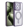 Mey İthalat®   Mi 14T Pro Joke Simli Magneticsafe Kılıf - Derin Mor