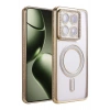 Mey İthalat®   Mi 14T Pro Joke Simli Magneticsafe Kılıf - Gold