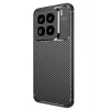 Mey İthalat®   Mi 15 Pro Kılıf Auto Focus Karbon Kapak - Siyah