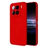 Mey İthalat®   Mi 15 Pro Kılıf Nano içi Kadife Silikon - Kırmızı