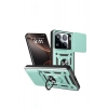 Mey İthalat®   Mi 15 Pro Kılıf Pars Lens Yüzüklü Silikon - Yeşil