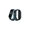 Mey İthalat®   Mi Band 6 Spor Delikli Kordon - Siyah-Mavi