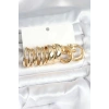 Mey İthalat® Pirinç Gold Renk 3 Çift Vintage Kadın Küpe Seti