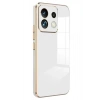 Mey İthalat®   Poco M6 Pro 4G Kılıf Volet Silikon - Beyaz