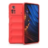 Mey İthalat®   Poco X4 Pro 5G Kılıf Optimum Silikon - Kırmızı