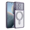 Mey İthalat®   Poco X6 Pro Joke Simli Magneticsafe Kılıf - Derin Mor
