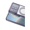 Mey İthalat®   Poco X6 Pro Joke Simli Magneticsafe Kılıf - Derin Mor