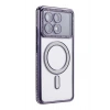 Mey İthalat®   Poco X6 Pro Joke Simli Magneticsafe Kılıf - Derin Mor