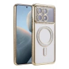 Mey İthalat®   Poco X6 Pro Joke Simli Magneticsafe Kılıf - Gold
