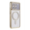 Mey İthalat®   Poco X6 Pro Joke Simli Magneticsafe Kılıf - Gold