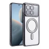 Mey İthalat®   Poco X6 Pro Joke Simli Magneticsafe Kılıf - Siyah