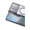 Mey İthalat®   Poco X6 Pro Joke Simli Magneticsafe Kılıf - Siyah
