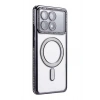 Mey İthalat®   Poco X6 Pro Joke Simli Magneticsafe Kılıf - Siyah