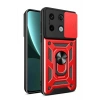 Mey İthalat®   Poco X6 Pro Kılıf Pars Lens Yüzüklü Silikon - Kırmızı