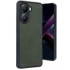 Mey İthalat®   Poco X7 Pro Kılıf Aras Deri Kapak - Koyu Yeşil