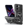 Mey İthalat®   Poco X7 Pro Kılıf Pars Lens Yüzüklü Silikon - Siyah