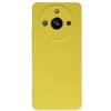 Mey İthalat®  Realme 11 Pro Kılıf Nano içi Kadife Silikon - Sarı