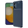 Mey İthalat®  Realme 12 Lite Kılıf Auto Focus Karbon Kapak - Lacivert