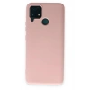 Mey İthalat®  Realme C15 Kılıf Nano içi Kadife Silikon - Pudra