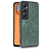 Mey İthalat®  Realme C65 Kılıf Aras Deri Kapak - Koyu Yeşil