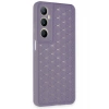 Mey İthalat®  Realme C65 Kılıf Petek Silikon Kapak - Lila