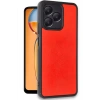 Mey İthalat®  Realme Note 50 4G Kılıf Aras Deri Kapak - Kırmızı