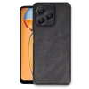 Mey İthalat®  Realme Note 50 4G Kılıf Aras Deri Kapak - Siyah