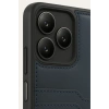 Mey İthalat®  Realme Note 50 4G Kılıf Sara Kartvizitli Deri Kılıf - Lacivert