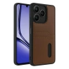 Mey İthalat®  Realme Note 50 4G Kılıf Sara Kartvizitli Deri Kılıf - Taba