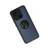 Mey İthalat®   Redmi 10C Kılıf Montreal Yüzüklü Silikon Kapak - Siyah