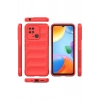 Mey İthalat®   Redmi 10C Kılıf Optimum Silikon - Kırmızı
