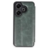Mey İthalat®   Redmi 13 4G Kılıf Flip Cover - Koyu Yeşil