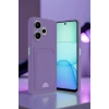Mey İthalat®   Redmi 13 4G Kılıf Kelvin Kartvizitli Silikon - Bordo