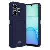 Mey İthalat®   Redmi 13 4G Kılıf Kelvin Kartvizitli Silikon - Lacivert