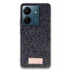 Mey İthalat®   Redmi 13C Bright Simli Kapak - Siyah