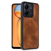 Mey İthalat®   Redmi 13C Kılıf Aras Deri Kapak - Taba