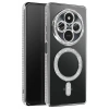 Mey İthalat®   Redmi 14C Joke Simli Magneticsafe Kılıf - Gümüş