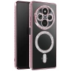Mey İthalat®   Redmi 14C Joke Simli Magneticsafe Kılıf - Pembe