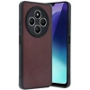 Mey İthalat®   Redmi 14C Kılıf Aras Deri Kapak - Bordo