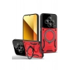Mey İthalat®   Redmi 14C Kılıf Joy Lens Standlı Kapak - Kırmızı
