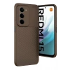 Mey İthalat®   Redmi 15 4G Auto Focus Karbon Kapak - Kahverengi