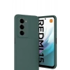 Mey İthalat®   Redmi 15 4G Auto Focus Karbon Kapak - Koyu Yeşil