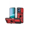 Mey İthalat®   Redmi 15C 4G Pars Lens Yüzüklü Silikon - Kırmızı