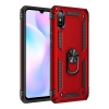 Mey İthalat®   Redmi 9A Kılıf Sofya Yüzüklü Silikon Kapak - Kırmızı